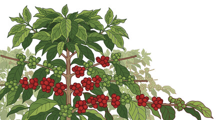 Goji berry plant with red fruits. © Surya
