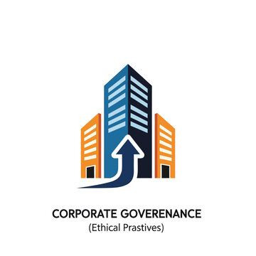 Corporate governance and ethical practices building logo.