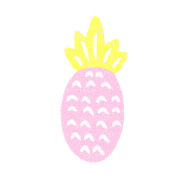 Pink pineapple illustration 