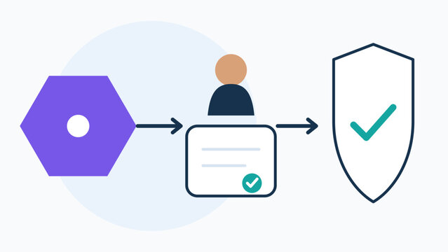 Conceptual Vector Illustration Representing AI Accountability and Secu