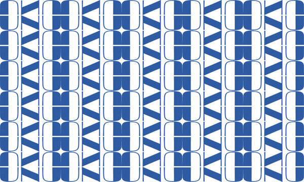 blue abstract pattern, blue capsule, round oval pattern, vertical line seamless design for fabric print, rectangular patter background, zig zag V line