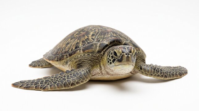 A turtle on a white background.