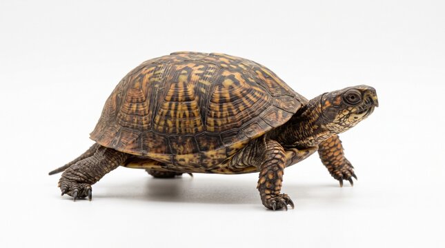 A turtle on a white background.