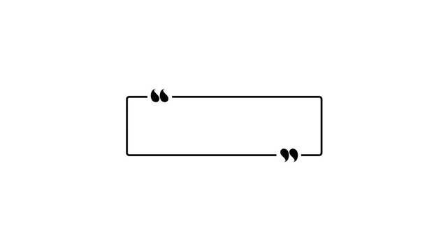 Minimalist black l-shaped quote frame on white a clean and l-shaped corner