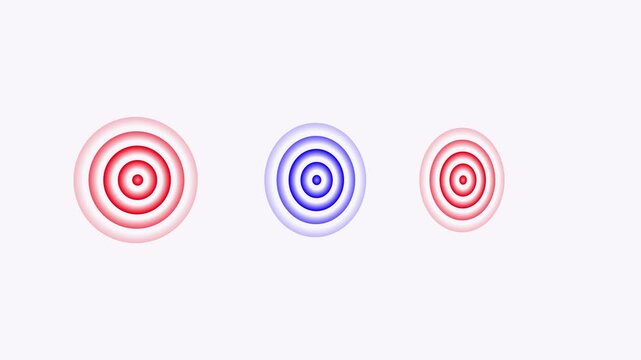 "Three glowing radio waves radiating outward in synchronized motion on a dark futuristic background.cinematic motion graphics, 4K UHD, no text, no logo."