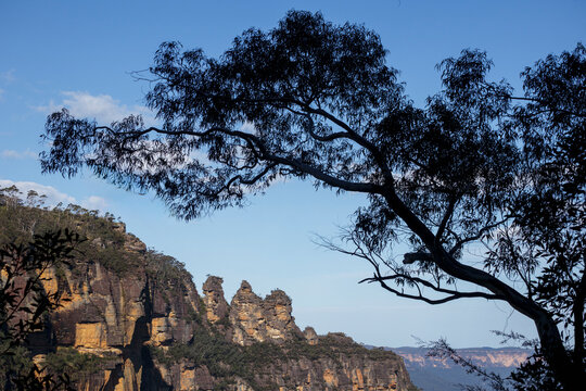 Three Sisters rock formation at Echo Point in Blue Mountains National Park