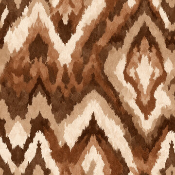 Brown Color Bohemian Pattern