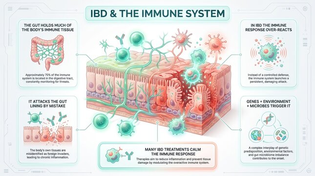 Inflammatory bowel disease and the immune system
