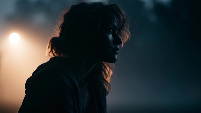 Conceptual scene representing a familiar voice and emotional connection. A person experiencing recognition, memory and human communication through a meaningful conversation with a warm atmosphere.