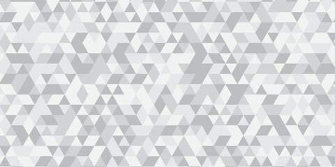 Fototapeta premium Minimal paper geometric white and gray low polygon triangle. vector paper origami wallpaper background. triangle gradient grid creative digital business low textile design.