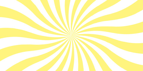 Fototapeta premium abstract white and yellow geometric sunbeam ray sum light sunburst texture design.