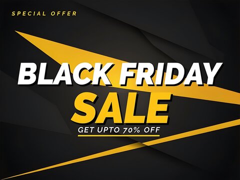 Black Friday Sale Special Offer Abstract Design for Promotional Marketing Campaigns and Advertisements