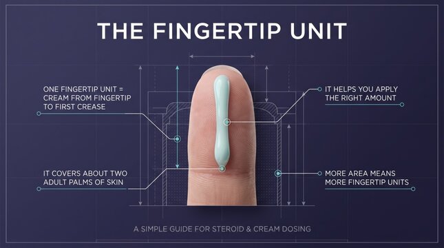 The fingertip unit for eczema creams