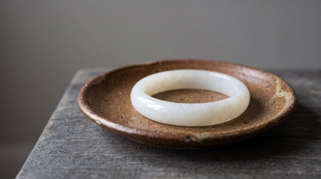 bracelet made of white jade