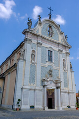 Obraz premium Old San Giorgio church in Treviolo, Bergamo province, Italy