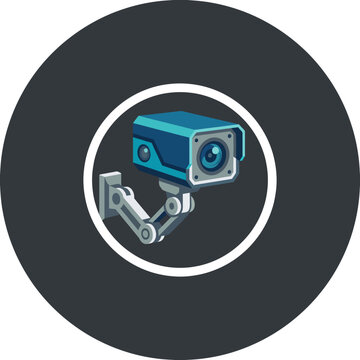 This image features a stylized robotic security camera with a manipulative arm, representing safety, technology, and modern surveillance solutions suitable for various settings.