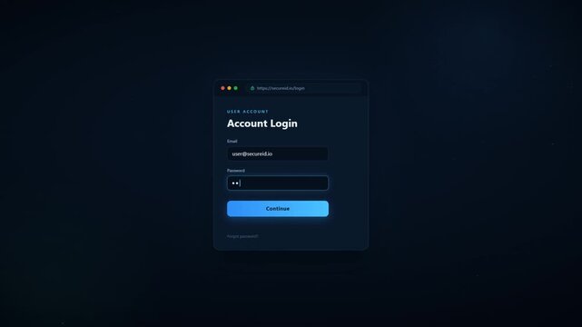 Two-factor authentication login with one-time passcode entry and secure access granted