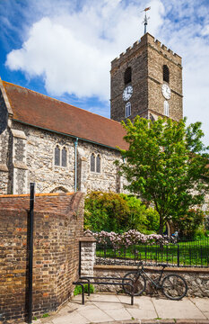 St Peters Church Clock Tower Sandwich England
