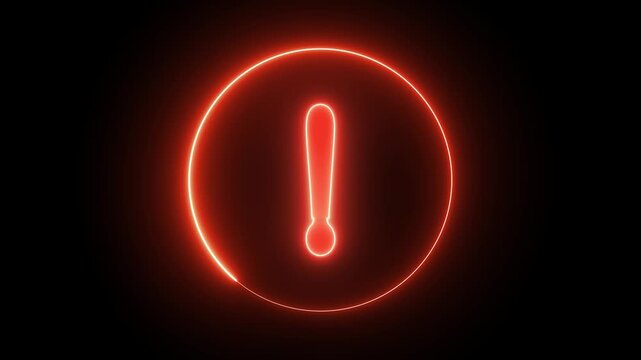 Exclamation mark markers warn enterprise networks of database errors explicitly. Network security operations centers highlight bugs using this display. Alerts blink red.