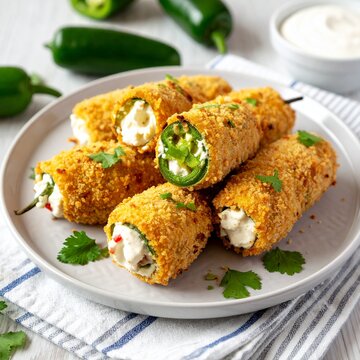 Knusprige Jalape&ntilde;o Poppers mit Frischk&auml;sef&uuml;llung