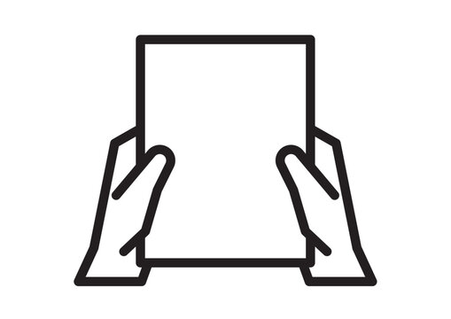 書類を持つ手のアイコン