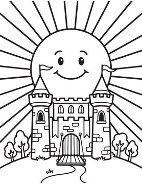 Castle coloring pages