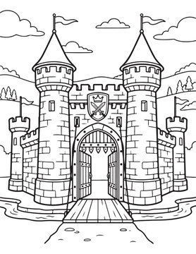 Castle coloring pages
