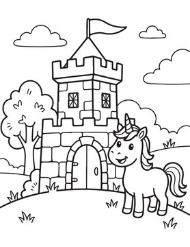 Castle coloring pages