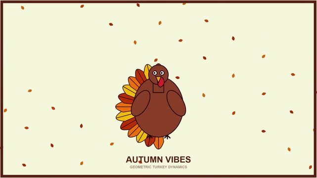 Thanksgiving Cartoon Turkey Animation Autumn Vibes