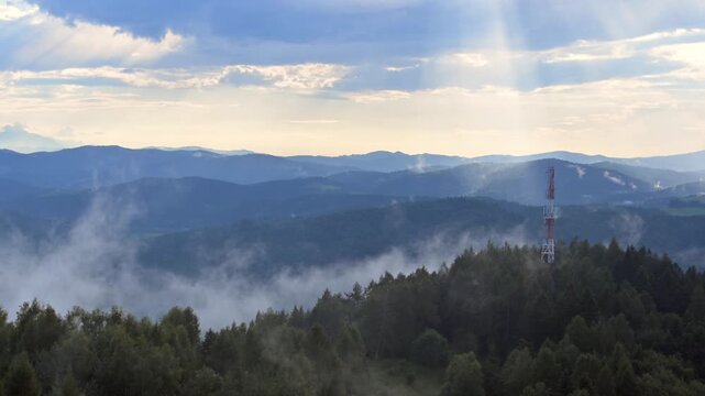 Beskid Sądecki, Chmury, natura relaks,