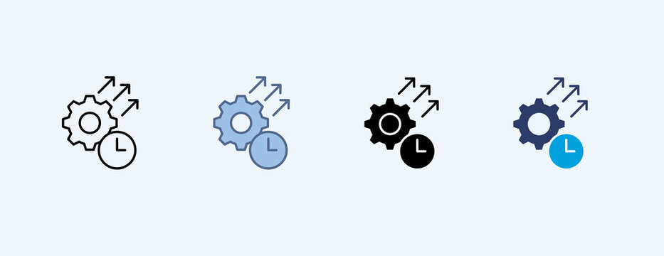 Performance Multiple Icon Illustration Vector