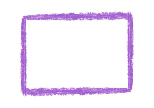 Purple pastel color handwriting line frame	
