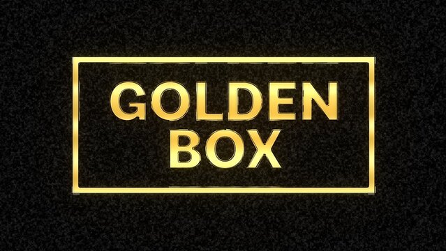 Dark Paper Texture Golden Text Border Intro