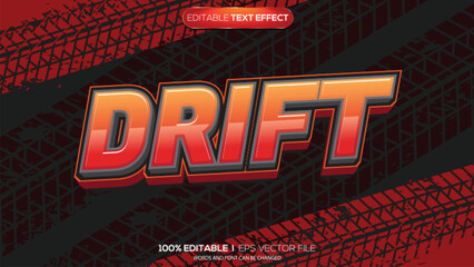 3d text effect drift theme © Ardhy