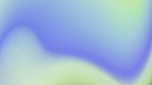 Smooth wavy curve abstract background featuring a soft blue and pale green gradient, subtle grainy noise texture.