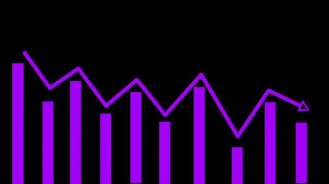 Graph chart metrics compare fluctuating market statistics using dual color codes. Corporate trading dashboard panels gain premium visual structure from this tool. Loss lines fall.