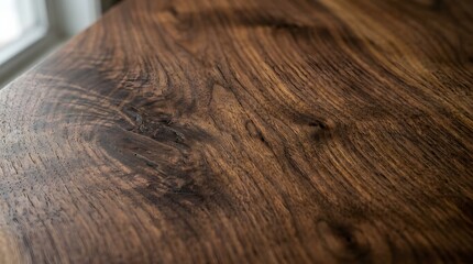 Fototapeta premium Close up of a weathered wooden surface with natural grain patterns.