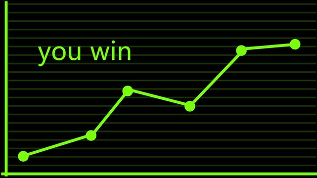 Graph chart metrics track active database performance over black grid coordinates. Business data summary slideshow presentation pages leverage this tool. Data points grow.