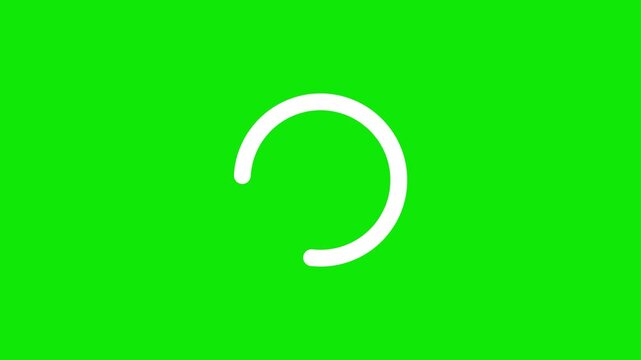 Loading. circle loading animation. Circular loading indicator , loading and buffering icon on greenscreen