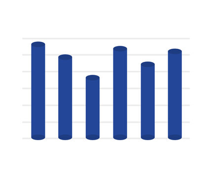 Cube bar chart design for business needs