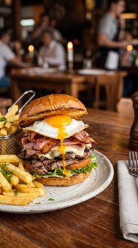 Gastronom&iacute;a uruguaya aut&eacute;ntica, asado tradicional, chivito y postre chaj&aacute; con estilo comercial y espacio negativo