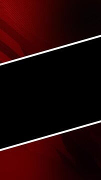Modern Red & Black Diagonal Frame Template