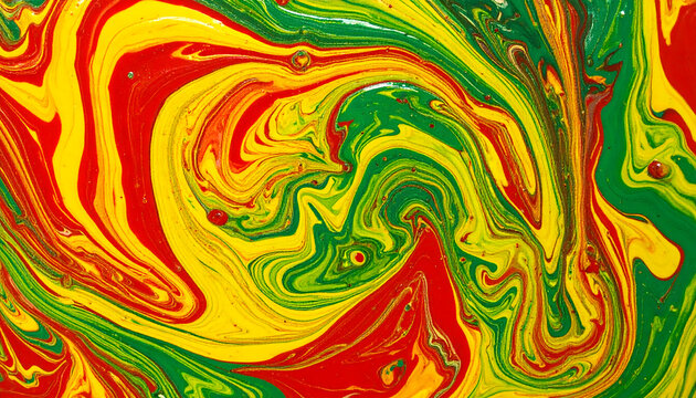 Macro texture of melted high-density polyethylene plastic board with abstract colorful swirls.