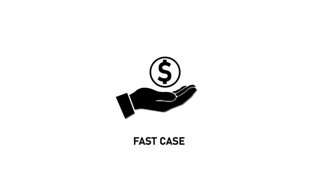 Fast case opening with dollar sign reveal animation fast case animation money case opening sleek case minimalist case animation