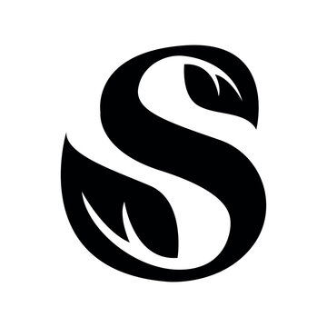 Minimalist modern letter S logo design with curved segments for business branding identity and corporate monogram graphic symbol
