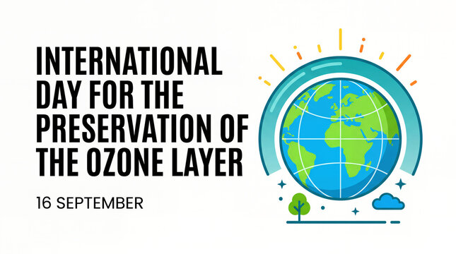 International day for the preservation of the ozone layer graphic banner