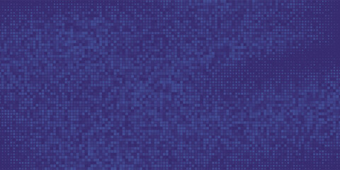 Purple abstract pixel texture bg video screen. Tv pattern background with square noise effect. Futuristic broadcast neon gradient banner for television. © Ifan