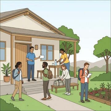 Sustainable Rural Homestay Experience with Travelers and Local Host Community