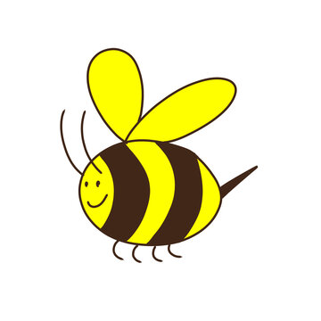 a cheerful bee