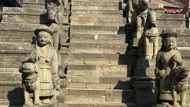  Glimpese of temple of Bhaktapur in Nepal.